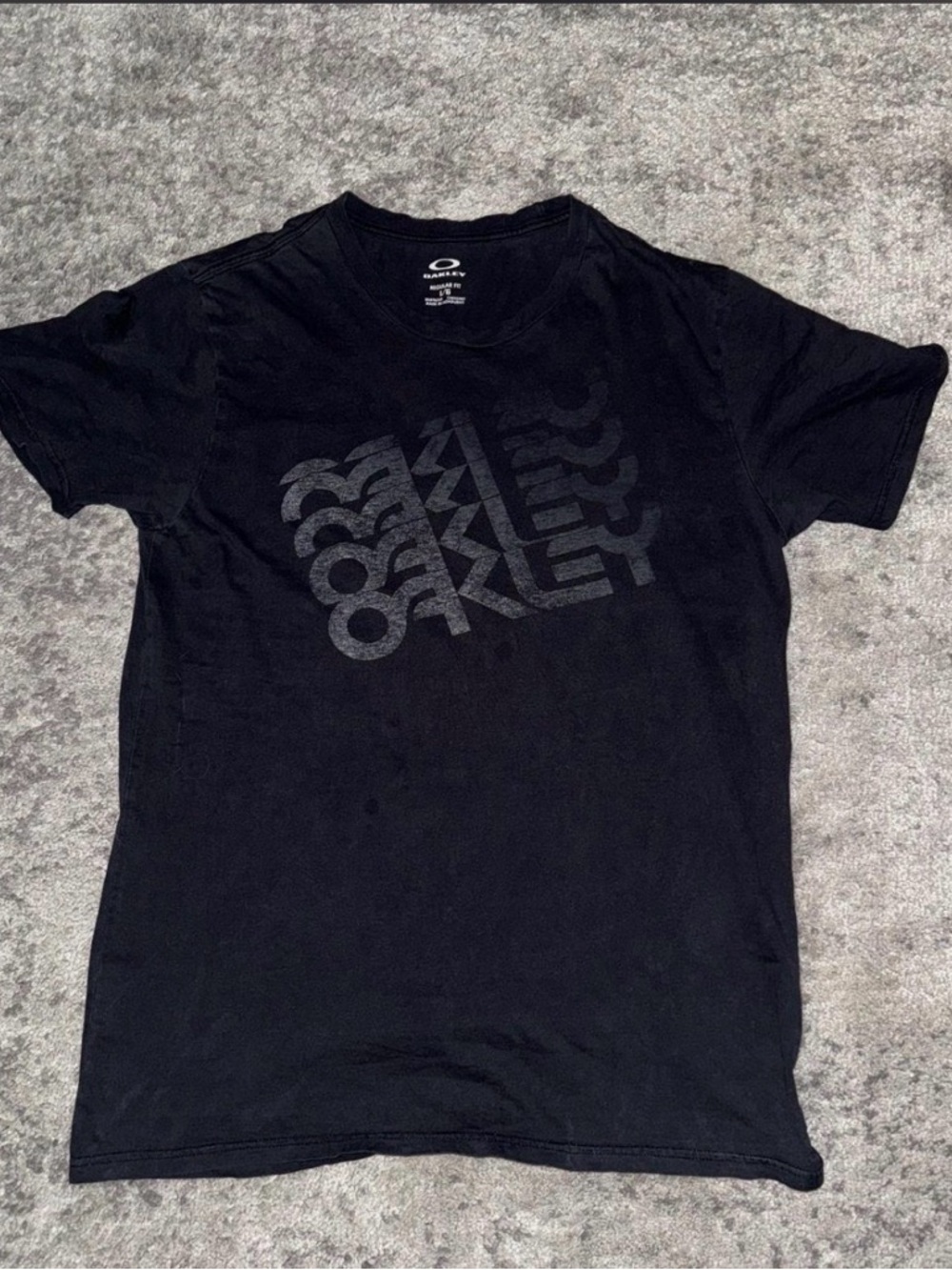 Oakley Black Short Sleeve Graphic Logo Tee